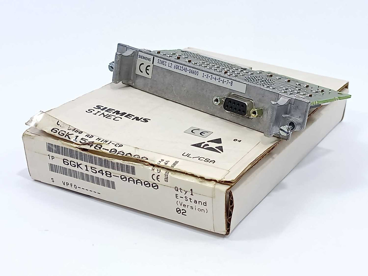 Siemens 6GK1548-0AA00 SINEC L2 CP5480 INTERFACE SUBMODULE