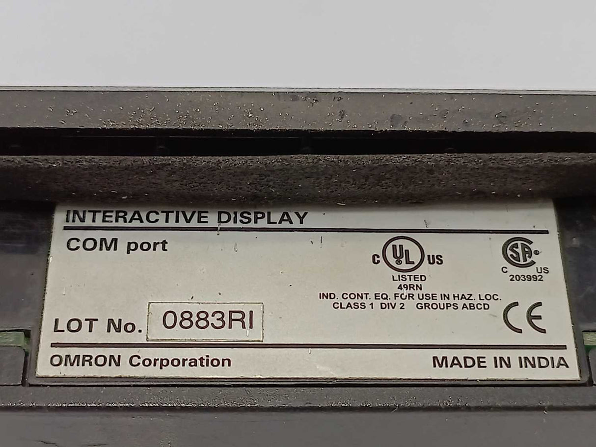 OMRON NT2S-SF123B-EV2 Interactive Display - Defective, F1 button def.