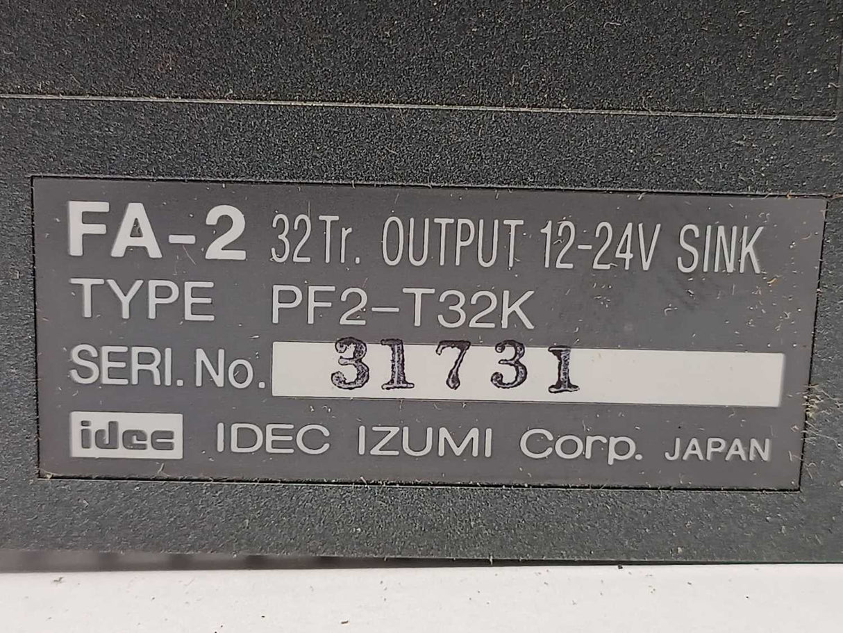 Idec Izumi Corp. PF2-T32K FA-2 32Tr. Output 12-24V Sink