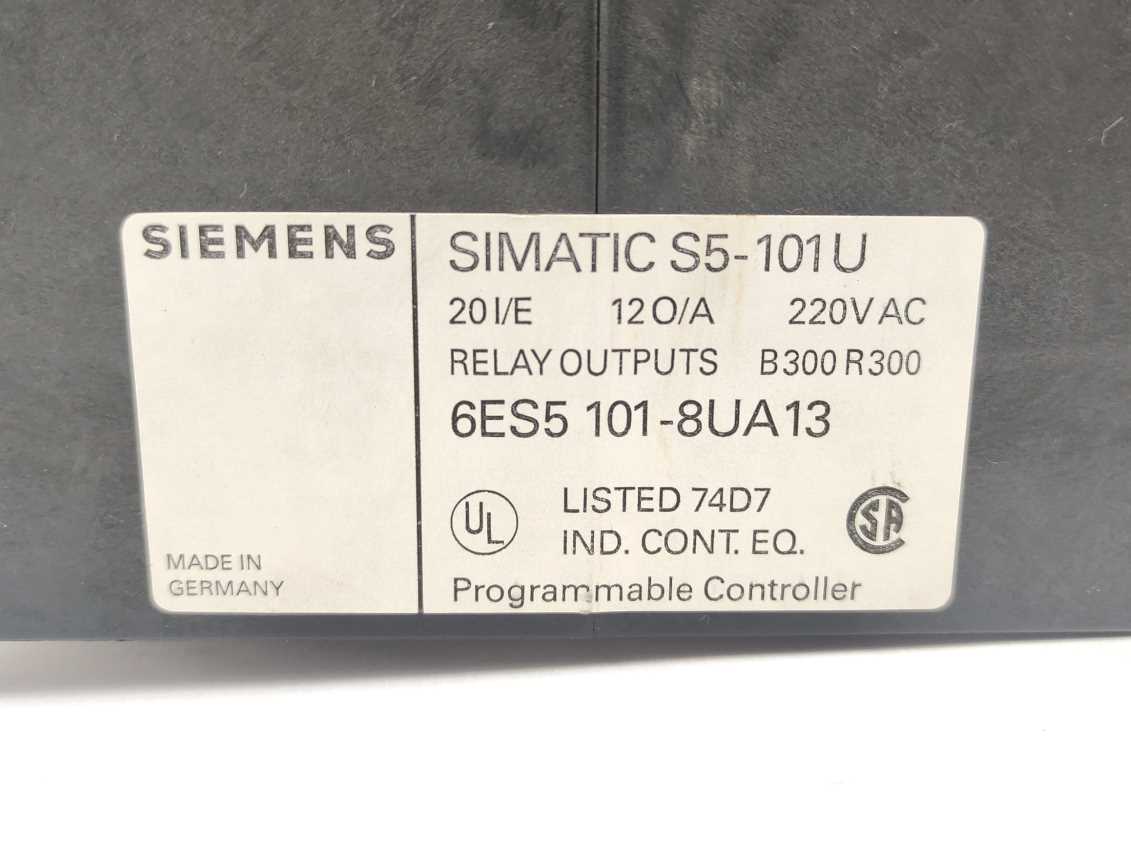 Siemens 6ES5101-8UA13 SIMATIC S5 101U Controller