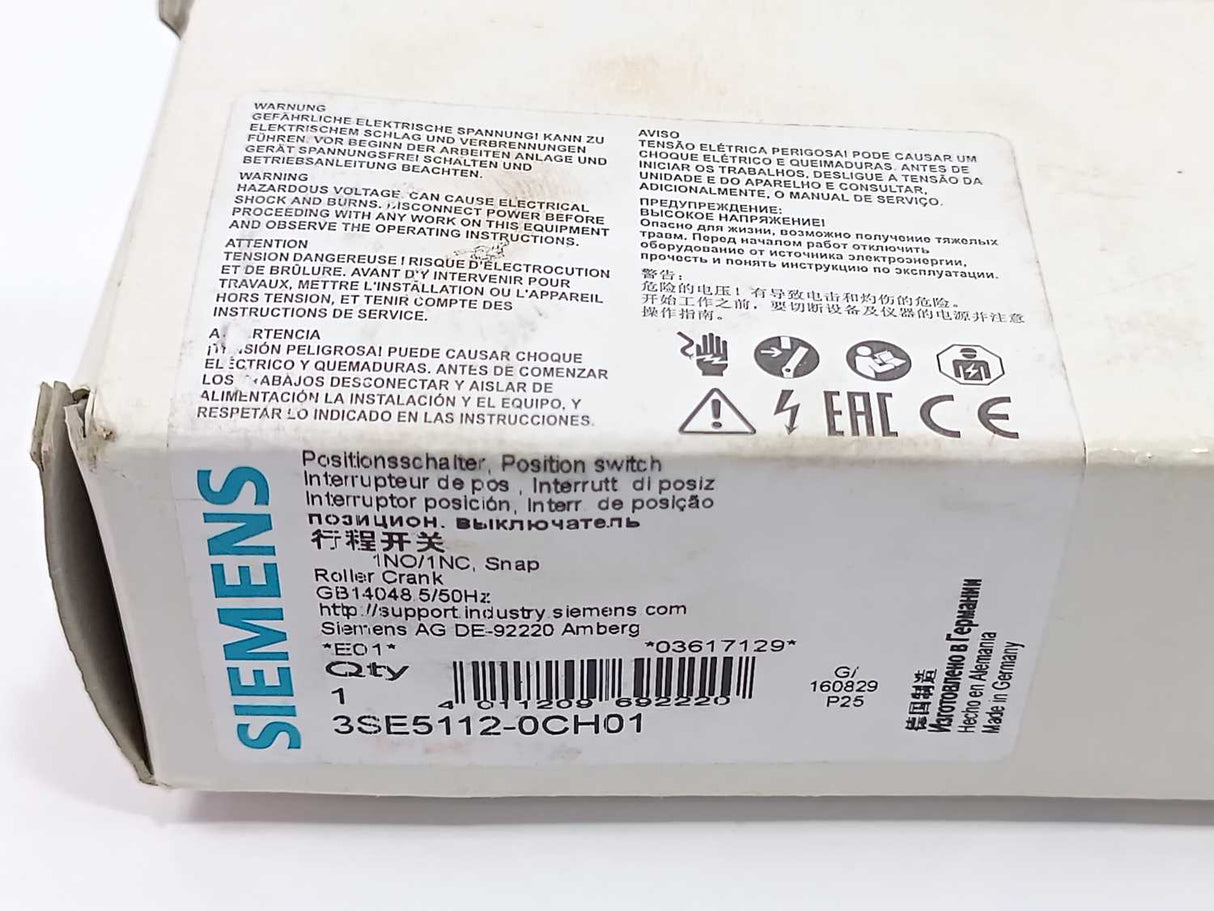 Siemens 3SE5112-0CH01 Position switch