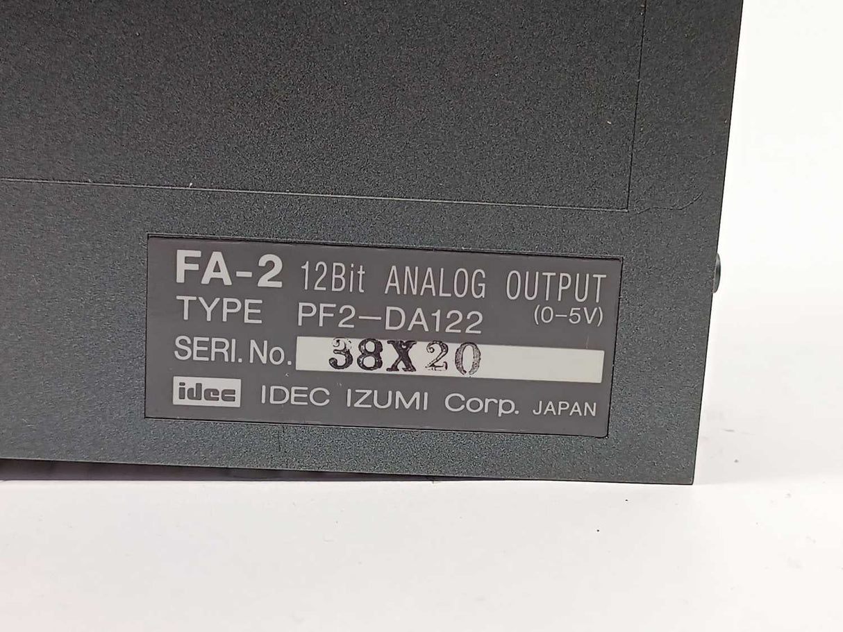 Idec PF2-DA122 FA-2 12Bit ANALOG OUTPUT (0-5V)