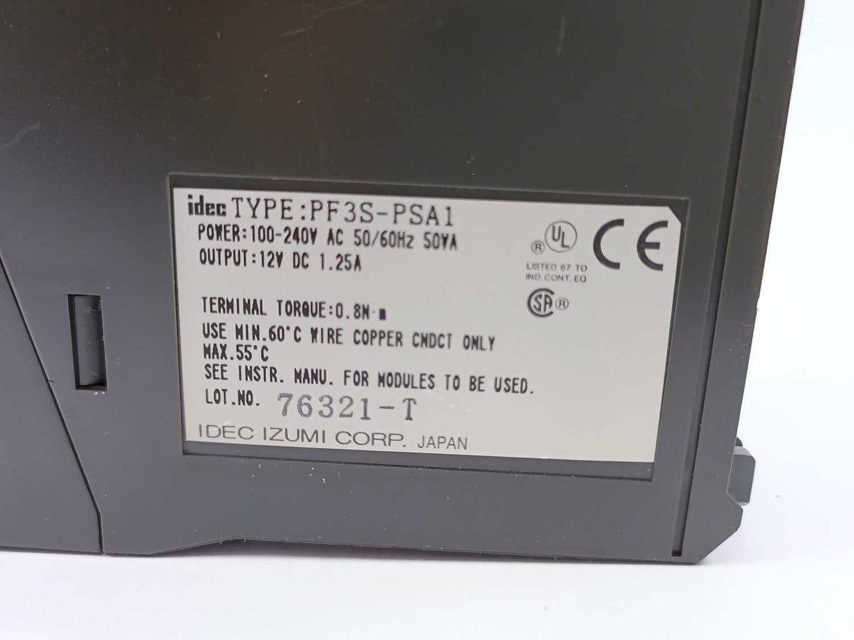 Idec PF3S-PSA1 Power Supply Module
