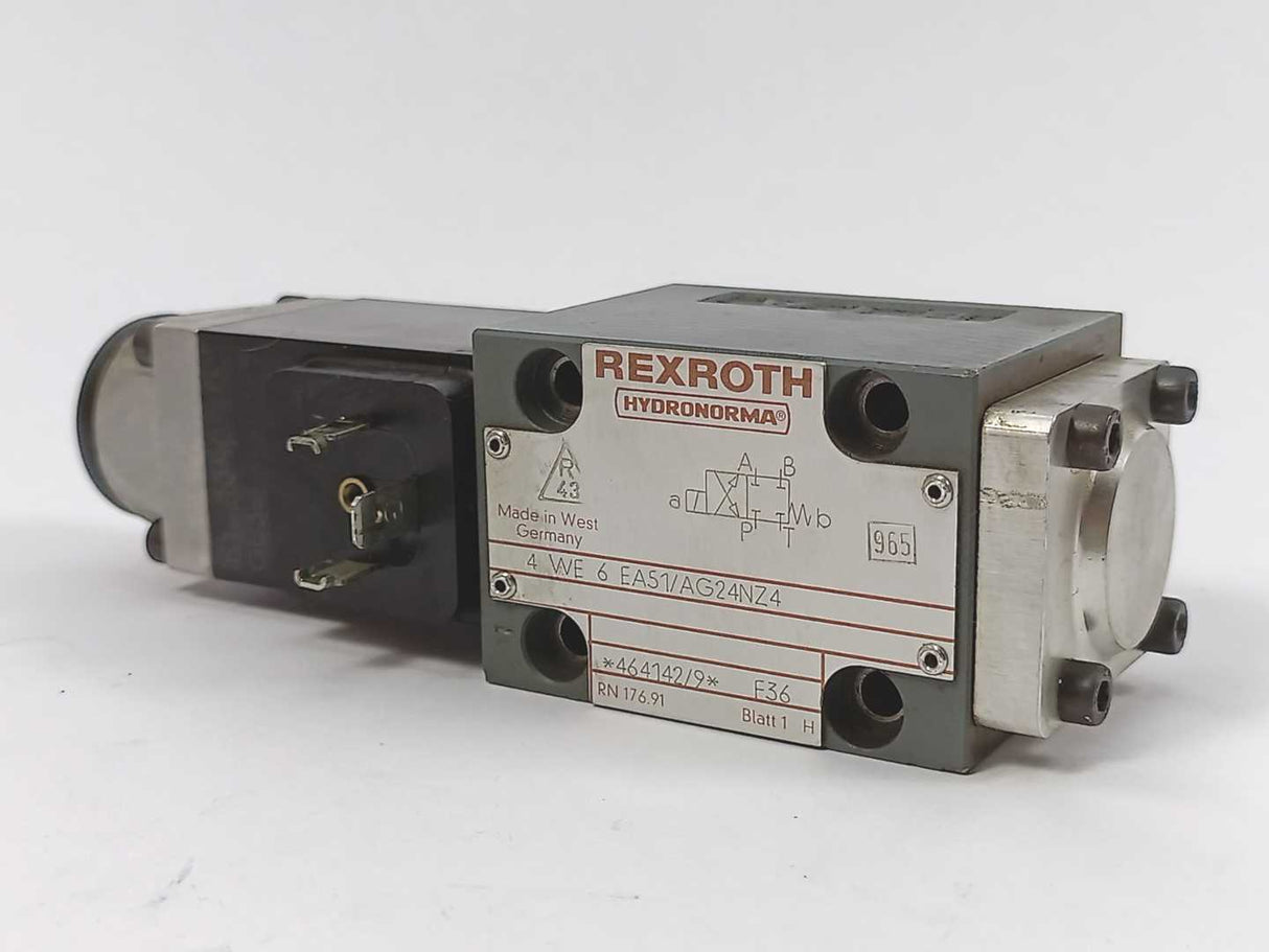 Rexroth 4-WE-6EA51/AG24NZ4 GU35-4-A Solenoid Valve