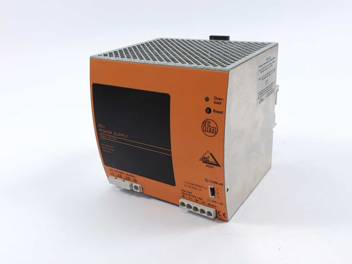 Ifm Electronic AC1223 Power Supply, input 400-500VAC, output AS-i 30.5VDC 8A