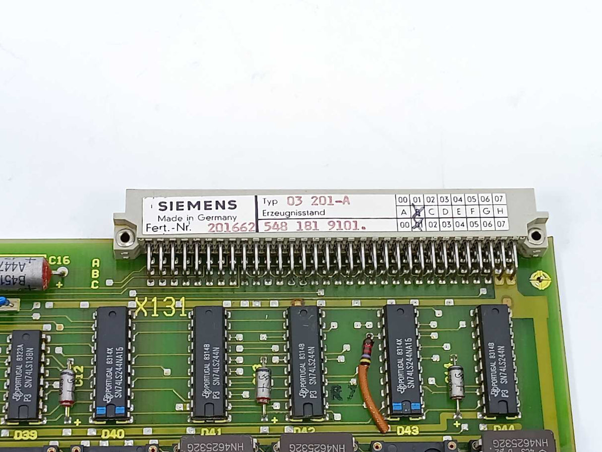Siemens 03 201-A 548 181 9101 Control board