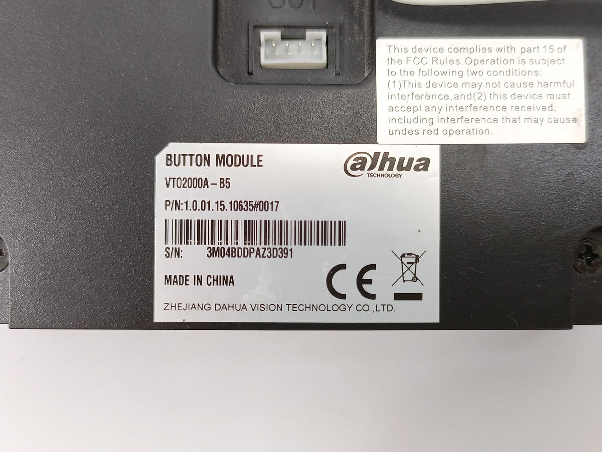 Dahua 1.0.01.15.10635 VTO2000A-B5 5-button module