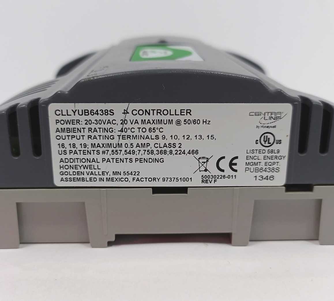 Centra Line / Honeywell CLLYUB6438S CONTROLLER, 20-30VAC,20VA MAX. 50/60Hz