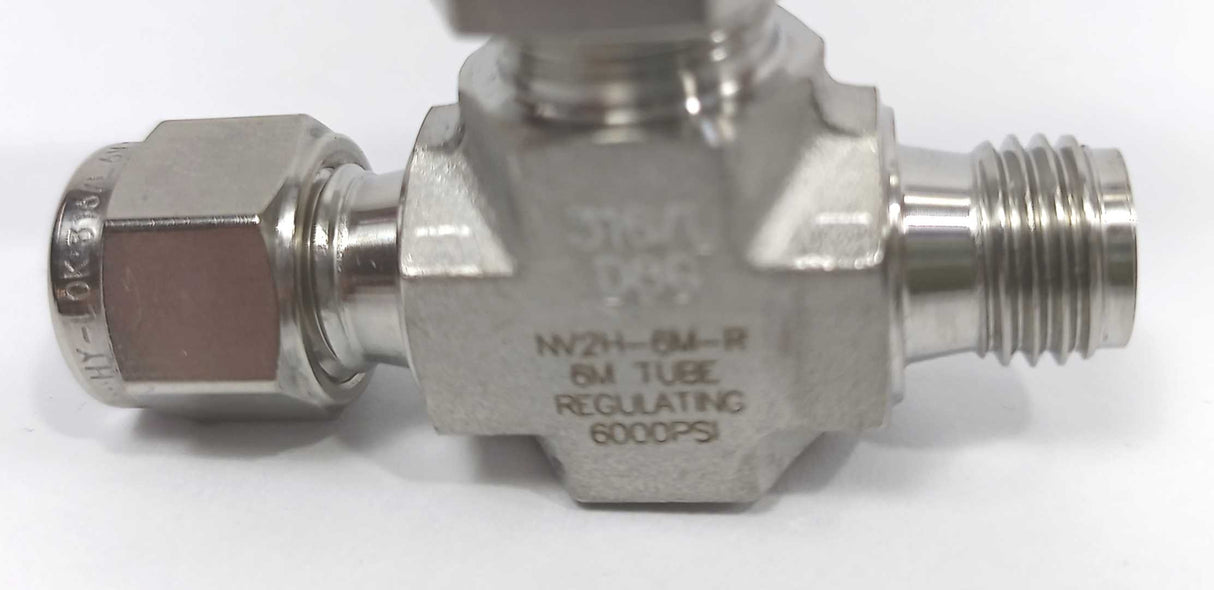 Hy-Lok NV2H-6M-R Needle Valve 6M TUBE
