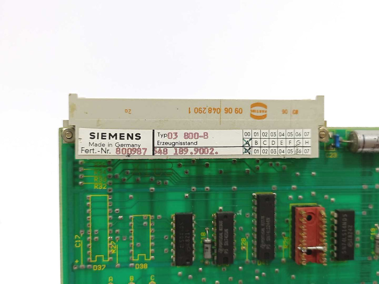 Siemens 03 800-B PLC MODULE 548 189.9002.