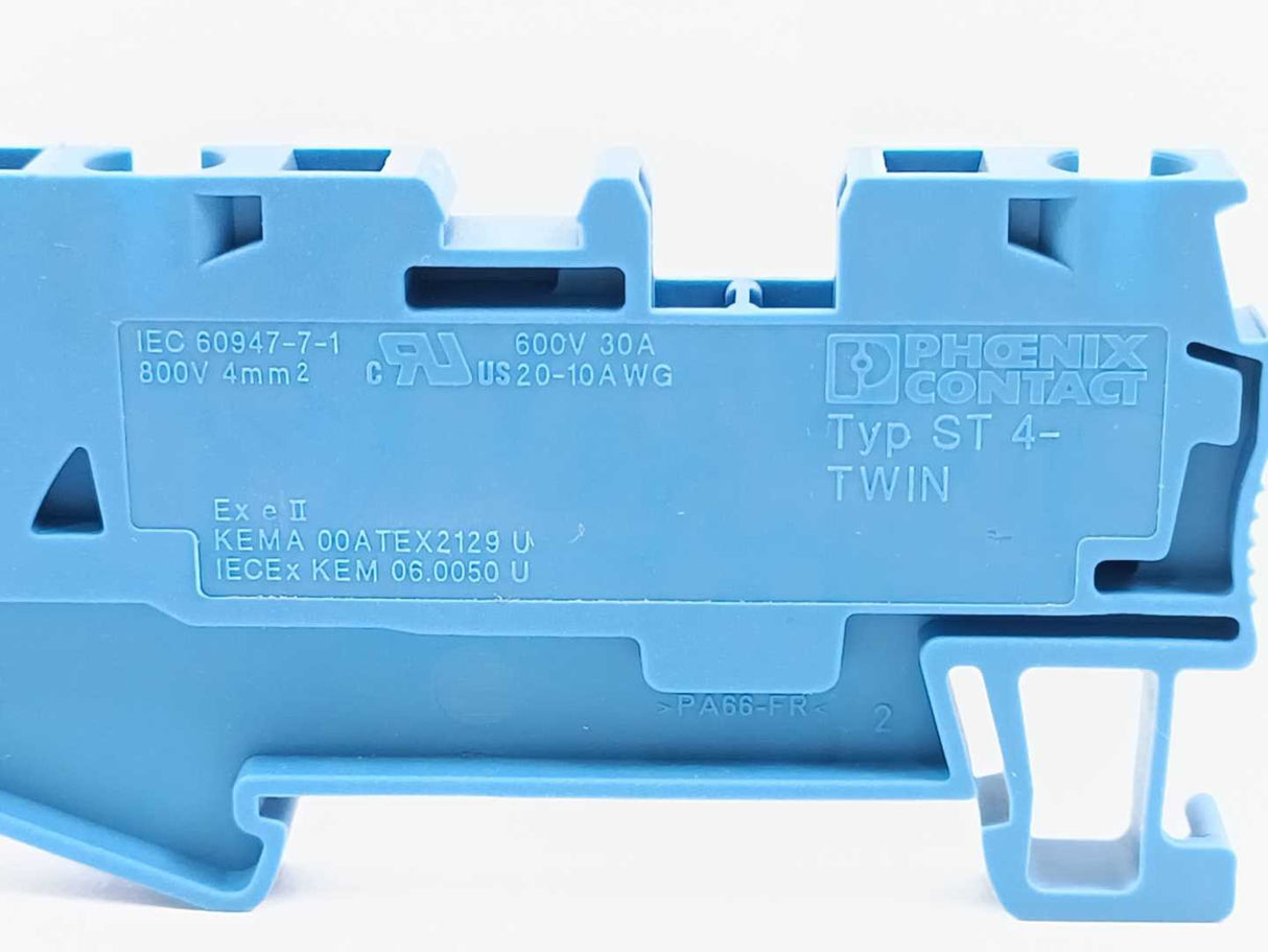Phoenix Contact 3031403 ST 4-TWIN BU - Feed-Through Terminal Block 50 pcs.