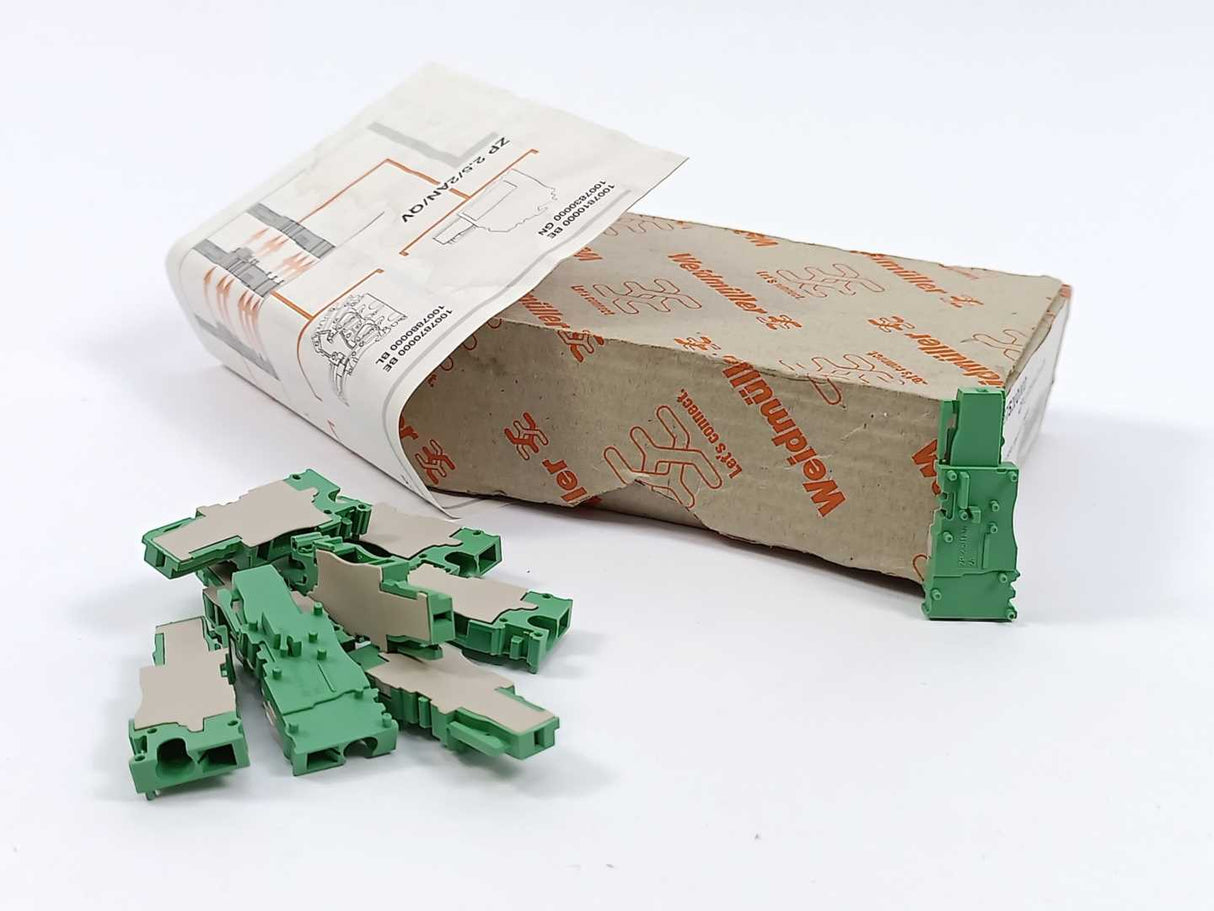 Weidmüller 1875200000 ZP 2.5/1AN ZA GN Terminal Block Accessory. 50 pcs.