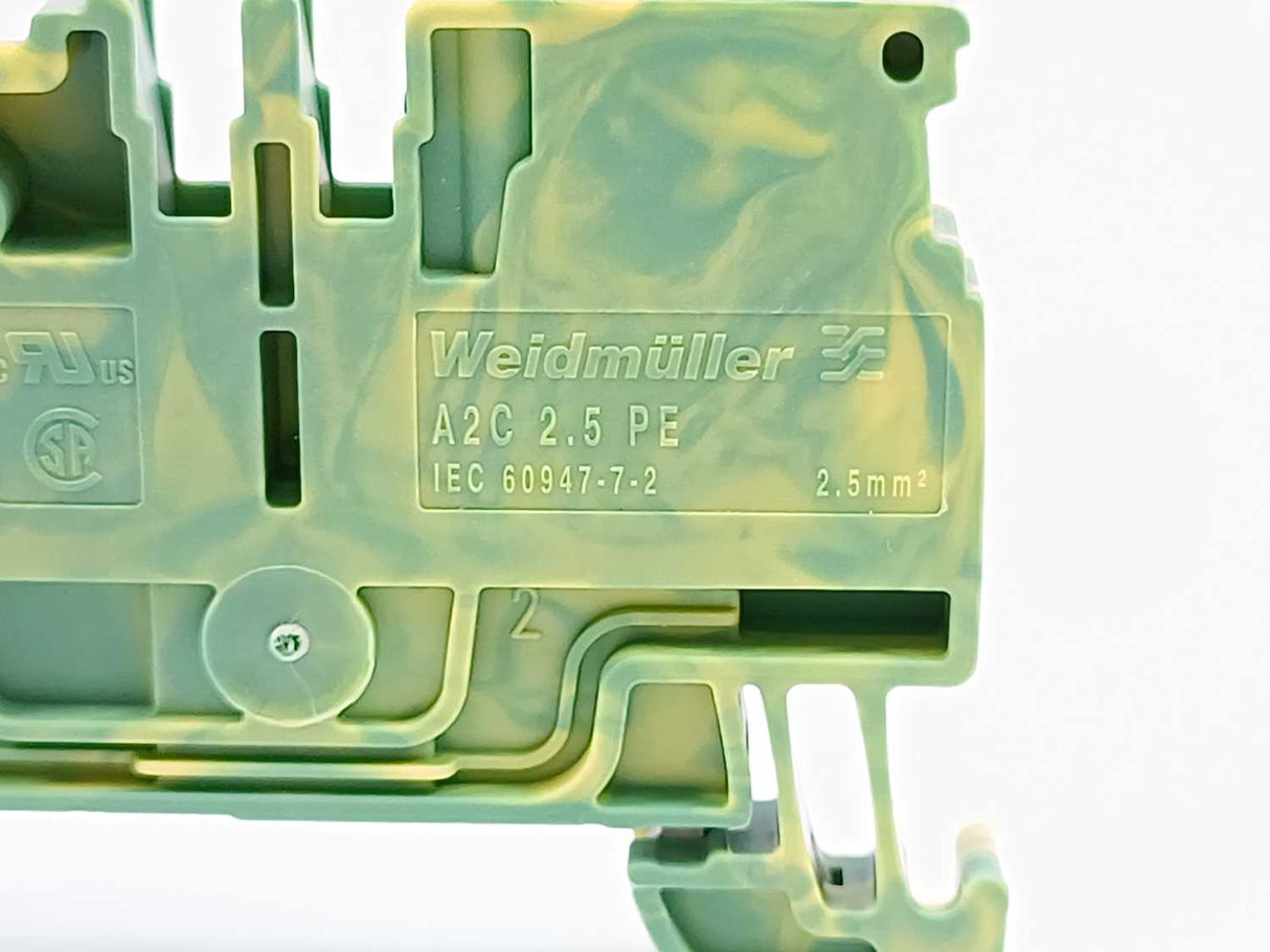 Weidmüller 1521680000 A2C 2.5 PE Terminal Blocks - 49 Pieces