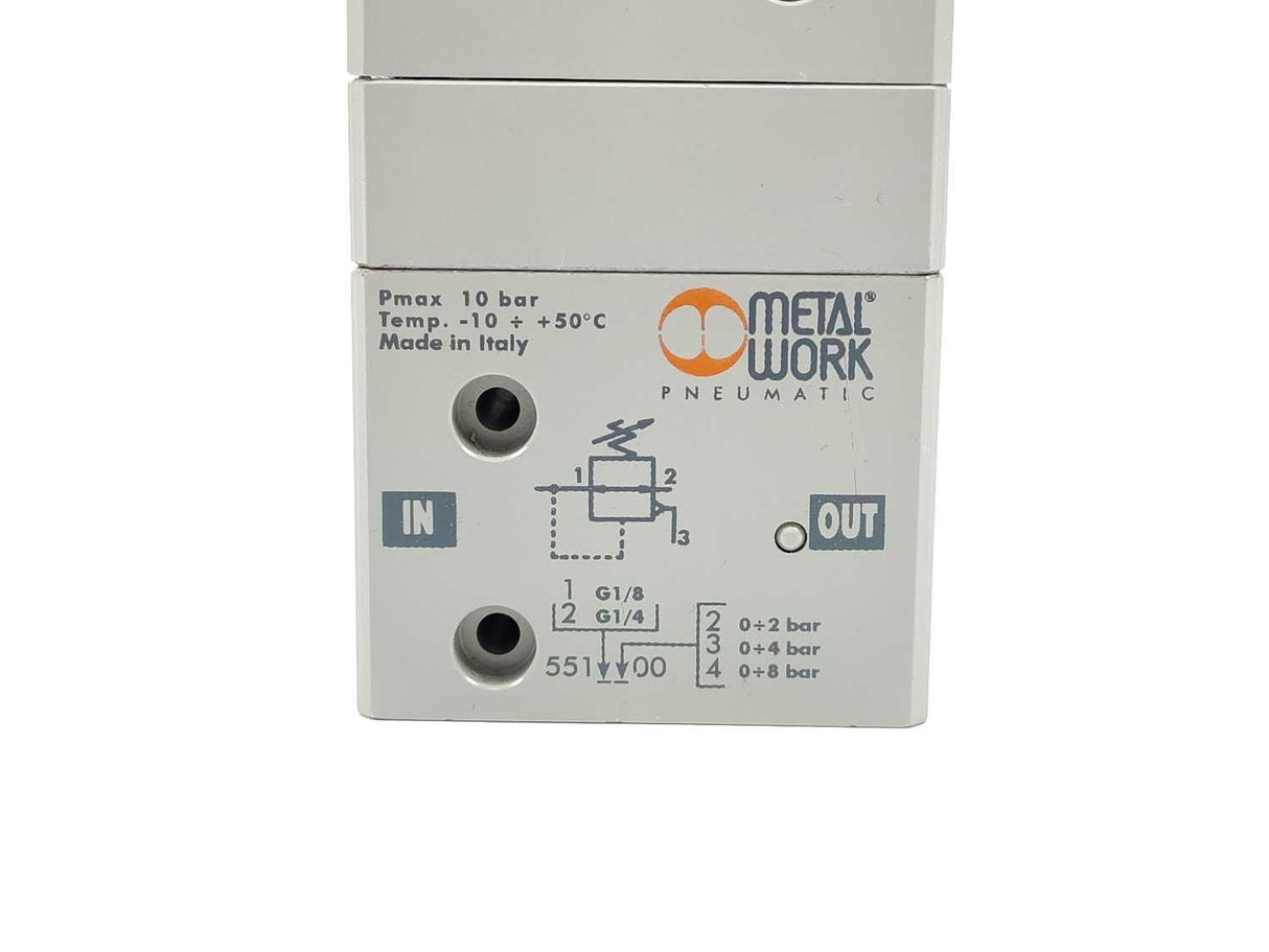 METAL WORK PNEUMATIC 5512400 GS 1/4'' 08 Precision Pressure Regulator