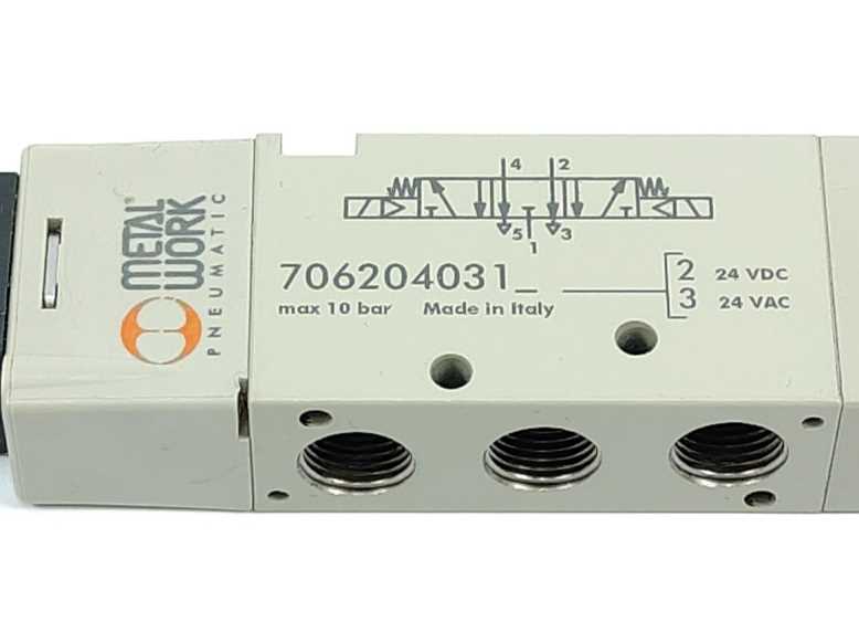 METAL WORK PNEUMATIC 7062040312 MONOSTABLE 5/3 SOLENOID/PNEUMATIC