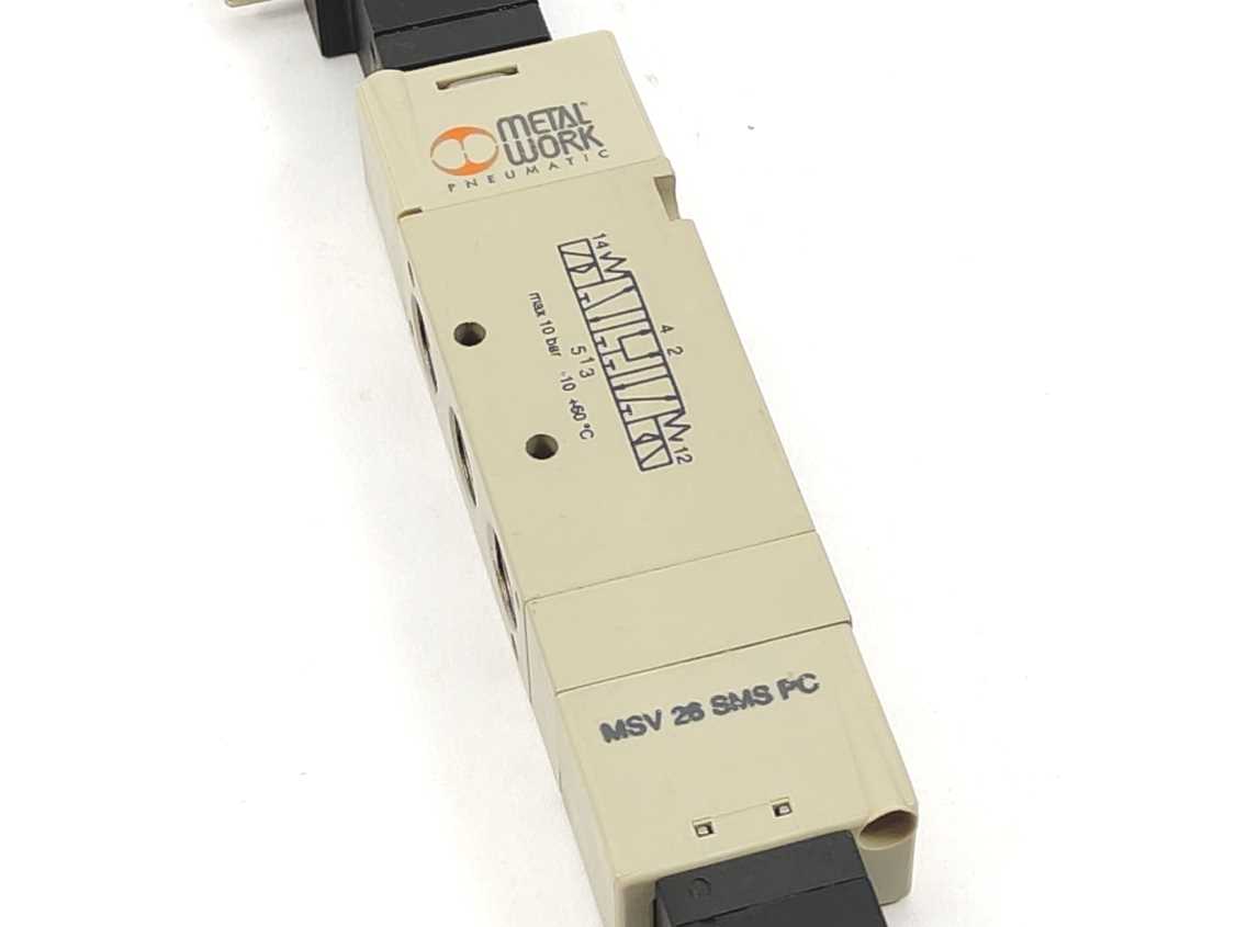 METAL WORK PNEUMATIC 7062040412 MONOSTABLE 5/3, PNEUMATIC - PRESSURE CENTRES