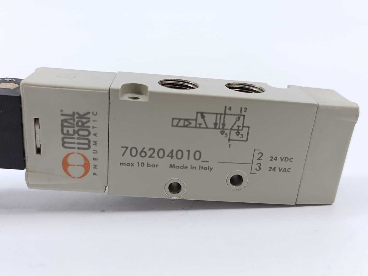 METAL WORK PNEUMATIC 7062040102 MONOSTABLE 5/2, SOLENOID/PNEUMATIC