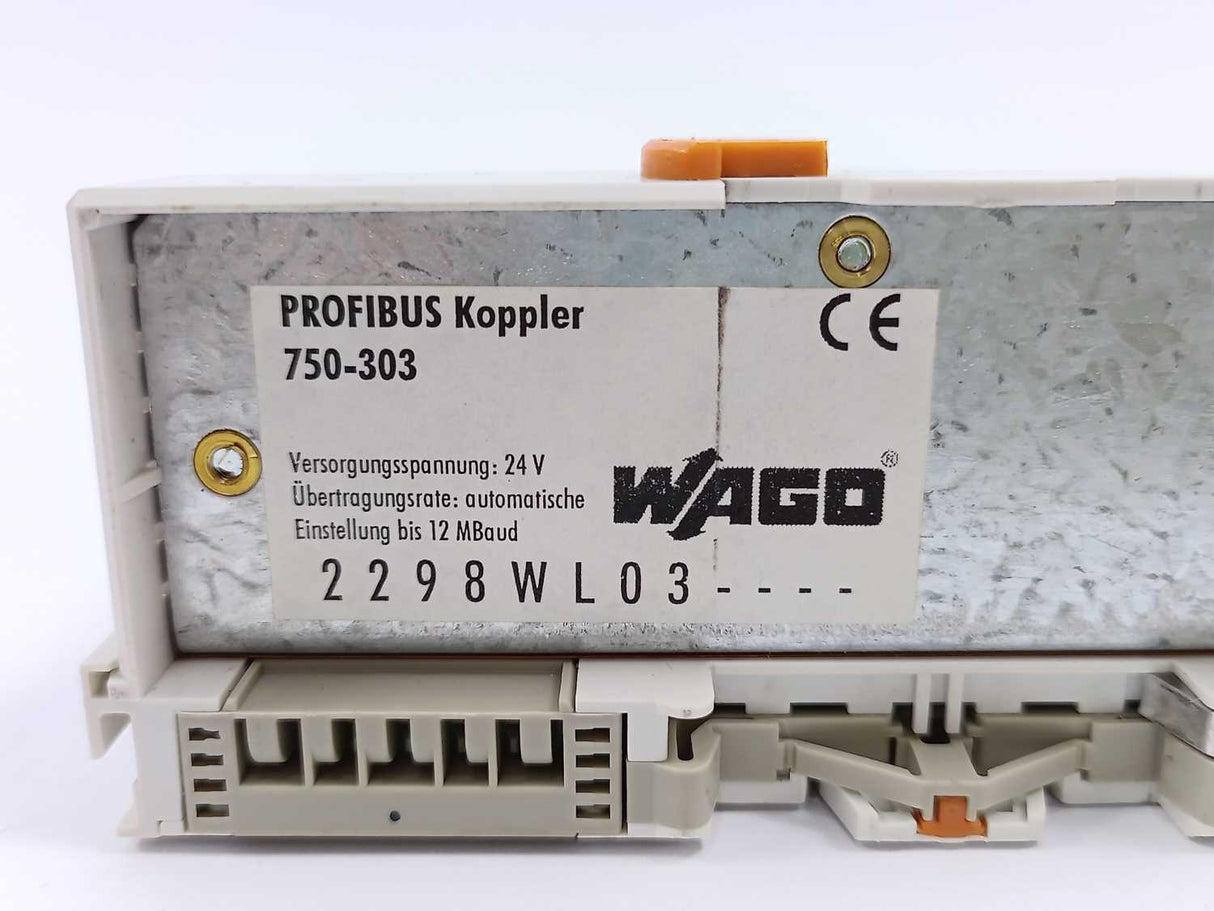 Wago 750-303 Fieldbus Coupler PROFIBUS DP