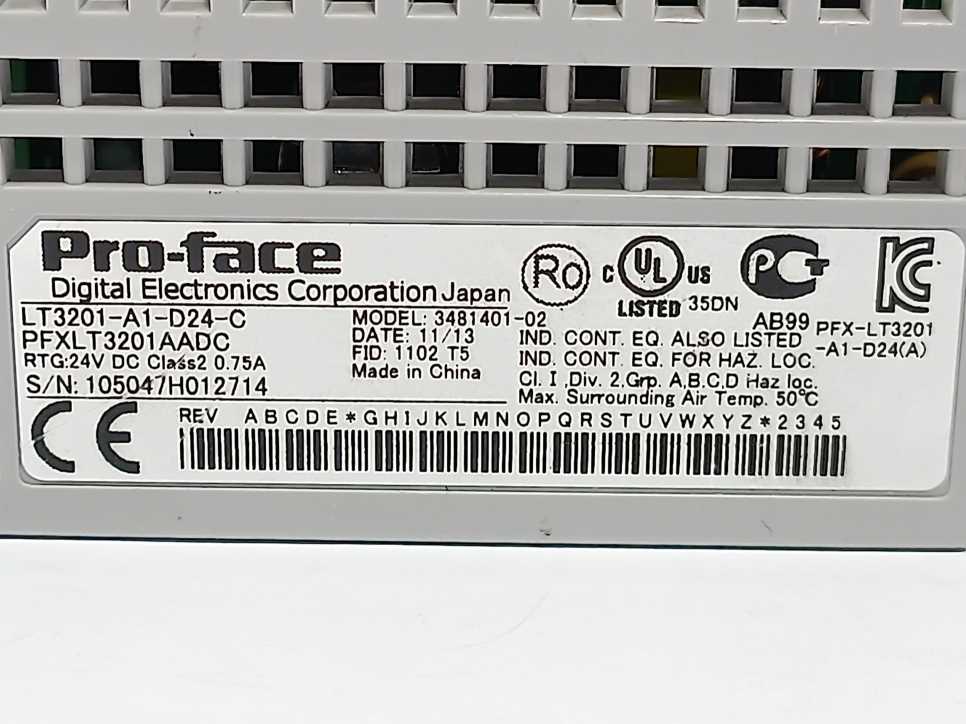 Pro-Face LT3201-A1-D24-C 3481401-02 3" Display