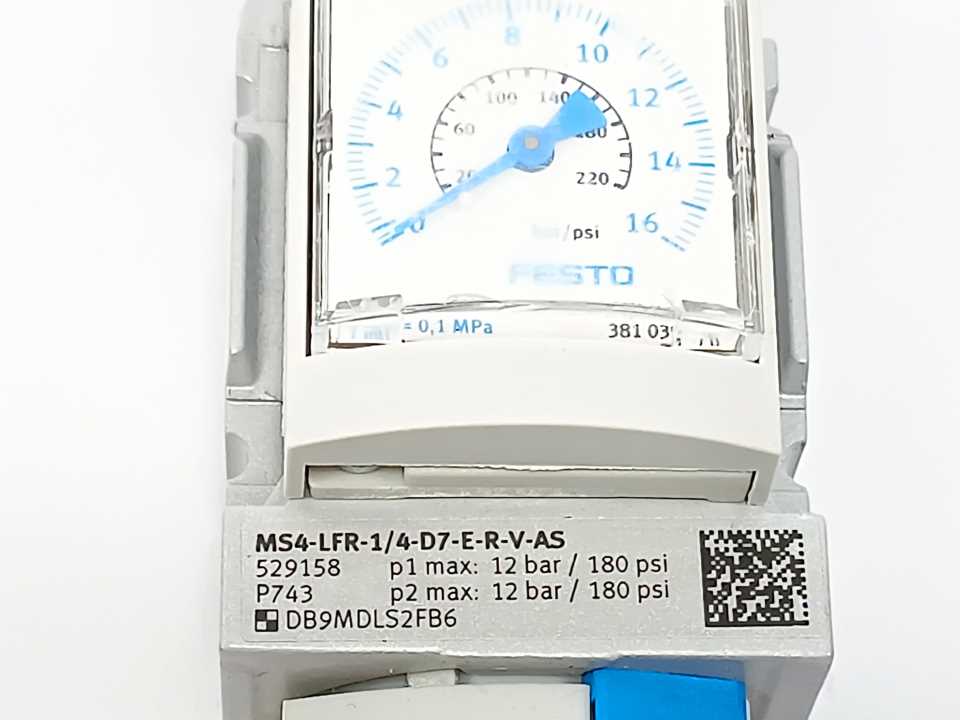 Festo 529158 MS4-LFR-1/4-D7-E-R-V-AS Filter Regulator