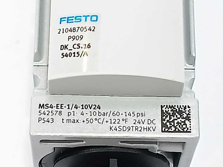 Festo 542578 MS4-EE-1/4-10V24 On/Off Valve