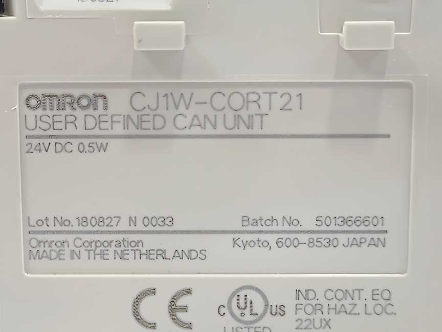 OMRON CJ1W-CORT21 User Defined CAN Unit