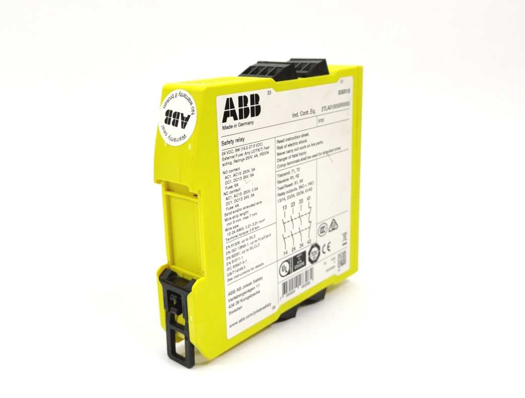 ABB 2TLA010050R0000 Sentry SSR10 Safety Relay