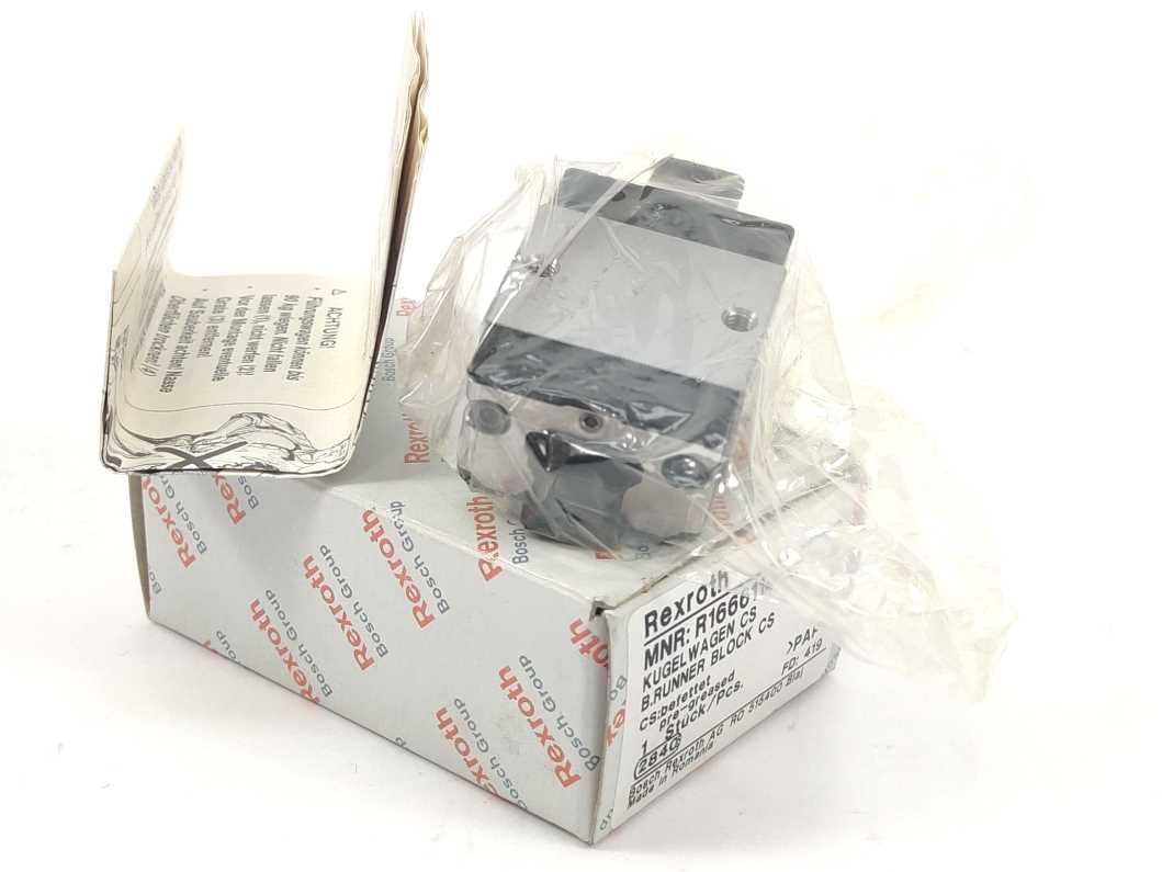 Bosch / Rexroth R166611420 Ball Runner Block Carbon Steel KWD-015-SKS-C1-N-1
