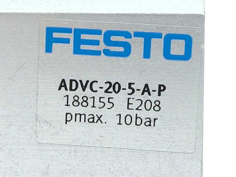 Festo 188150 ADVC-20-5-A-P Short-stroke Cylinder