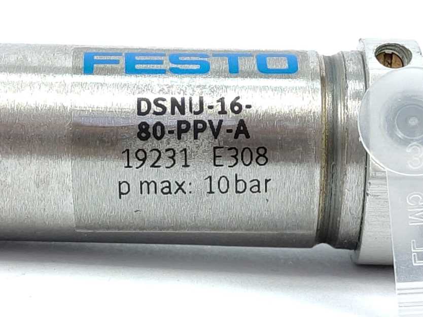 Festo 19231 DSNU-16-80-PPV-A ISO Cylinder