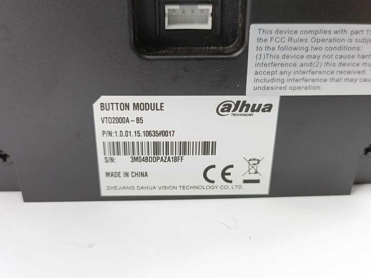 Dahua 1.0.01.15.10635 VTO2000A-B5 5-button module