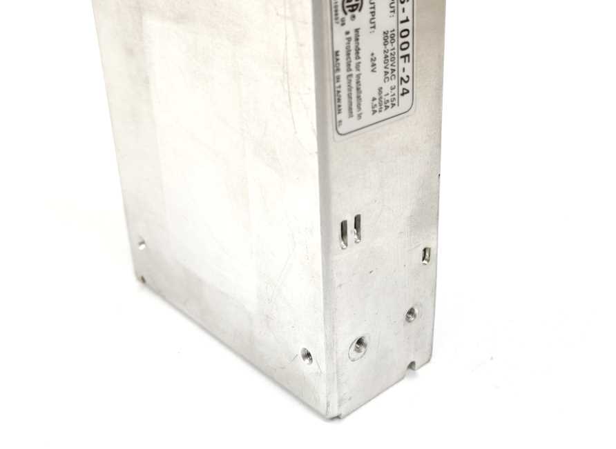 Mean Well S-100F-24 100-120VAC 3,15A  200-240VAC 1,5A, +24V 4,5A
