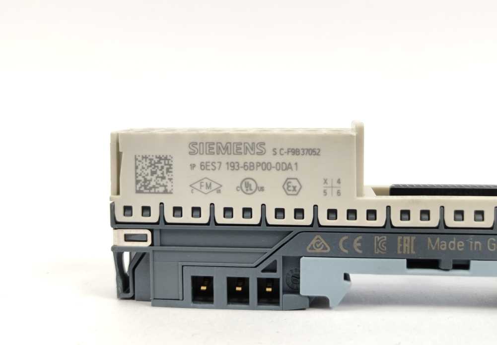 Siemens 6ES7193-6BP00-0DA1 SIMATIC ET 200SP, BaseUnit BU15-P16+A0+2D/T