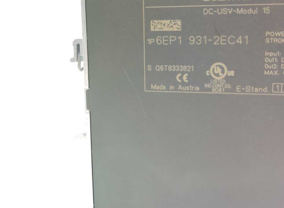 Siemens 6EP1931-2EC41 DC-USV-Modul 15