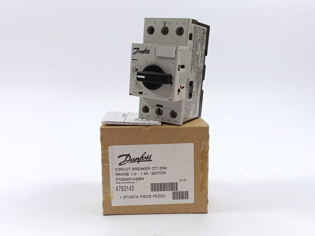 Danfoss CTI 25M 1.0-1.6A circuit breaker