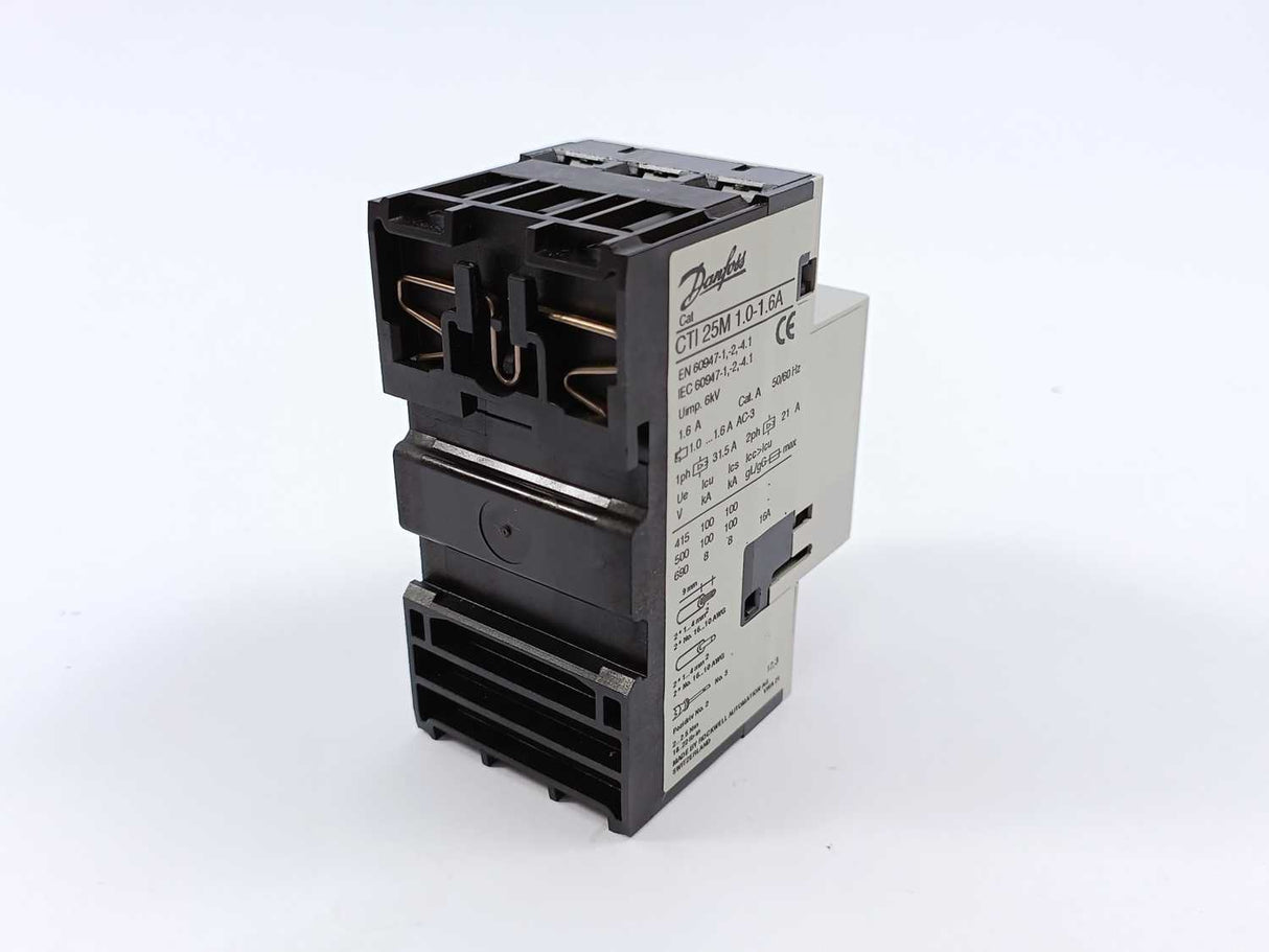Danfoss CTI 25M 1.0-1.6A circuit breaker
