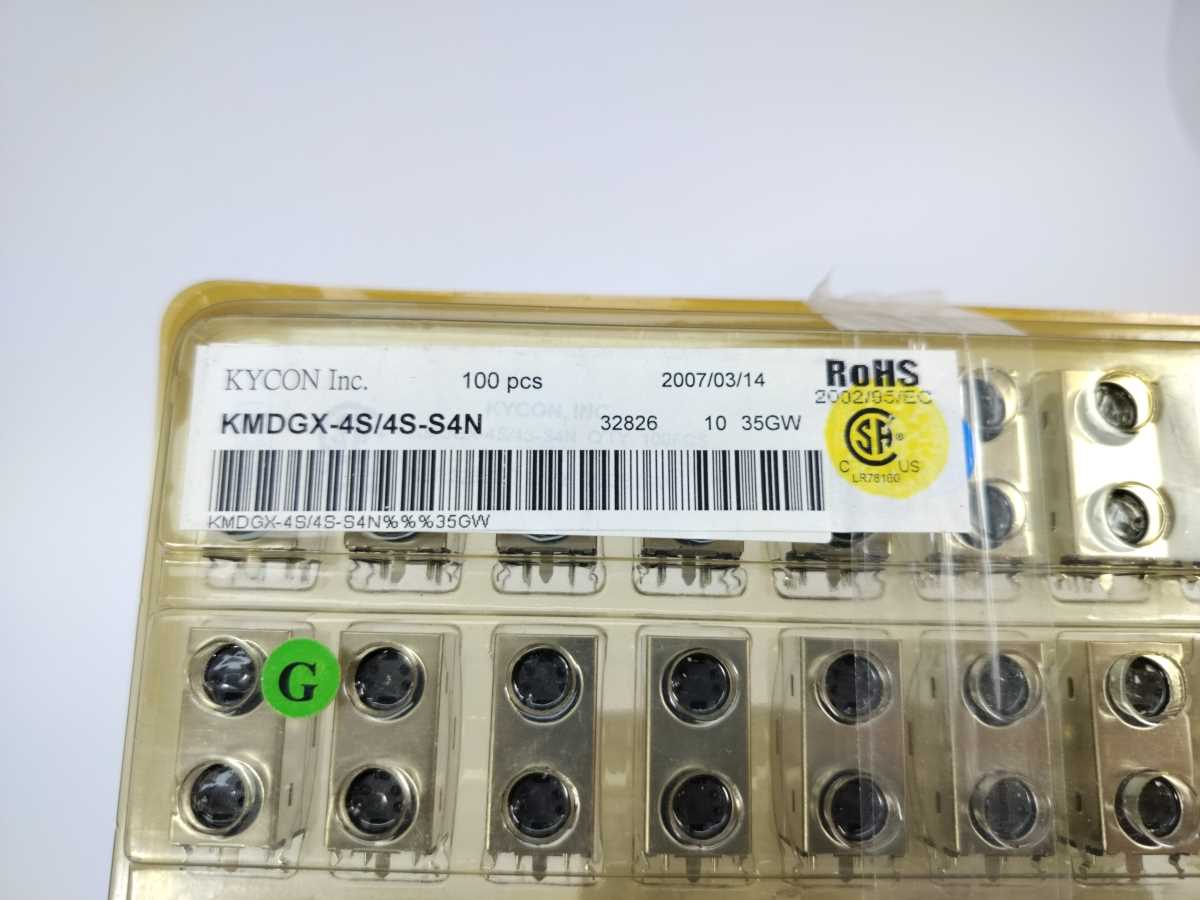 Kycon KMDGX-4S/4S-S4N Circular DIN Connectors 4P/4P R/A 100Pcs