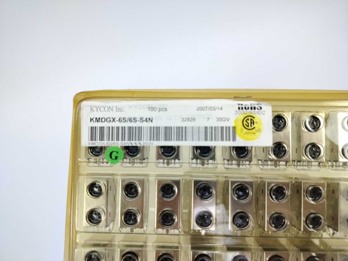 Kycon KMDGX-6S/6S-S4N Circular DIN Connectors 6P/6P R/A 100 Pcs.