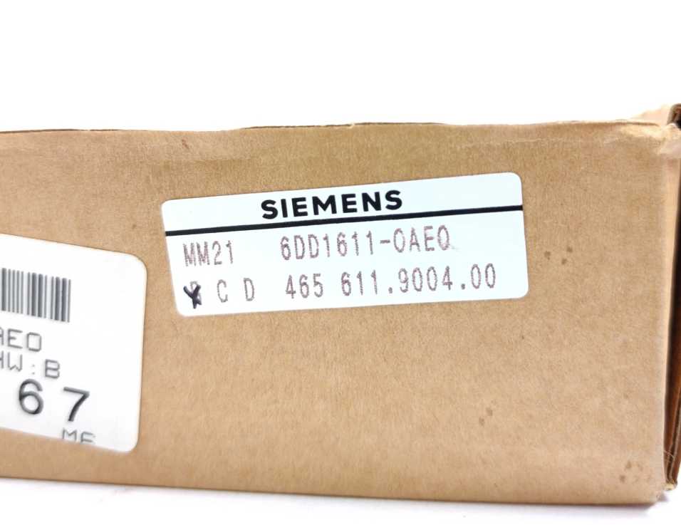 Siemens 6DD1611-0AE0 MM21 Coupling Memory Module