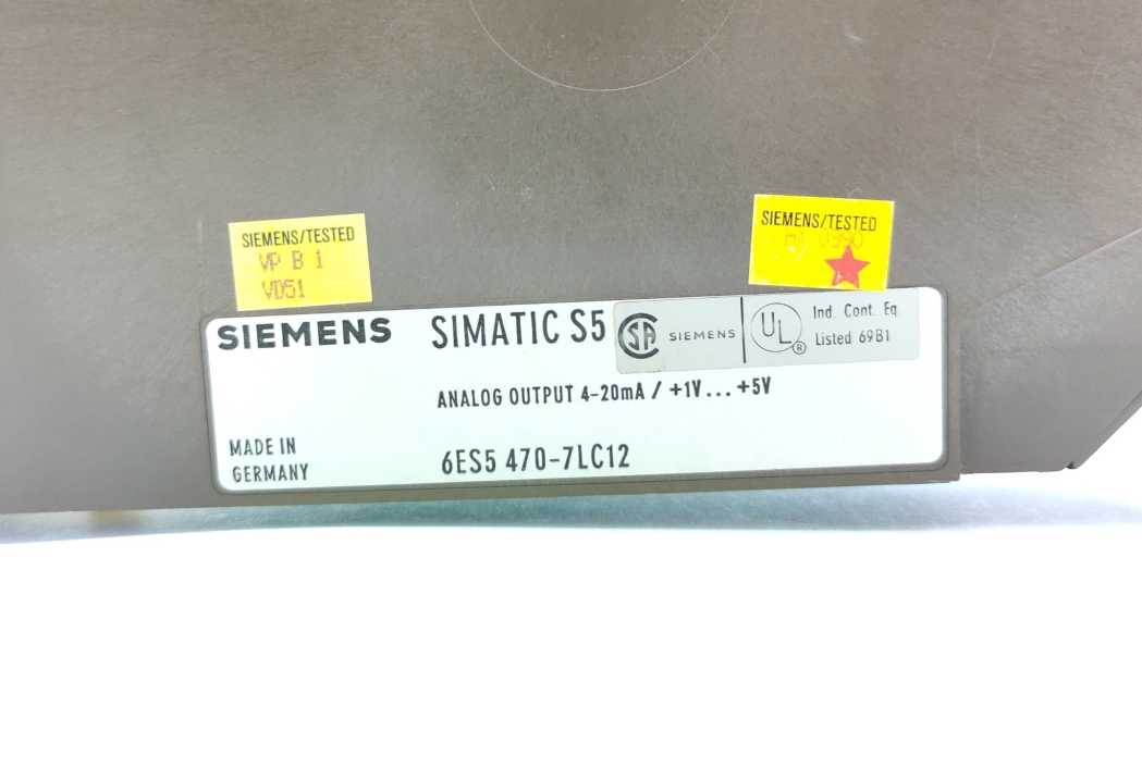 Siemens 6ES5470-7LC12 Analog Output Module