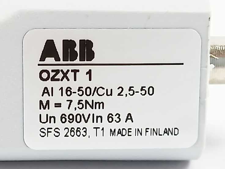 ABB 1SCA022469R6310 OZXT1 Terminal Set 3Pcs.
