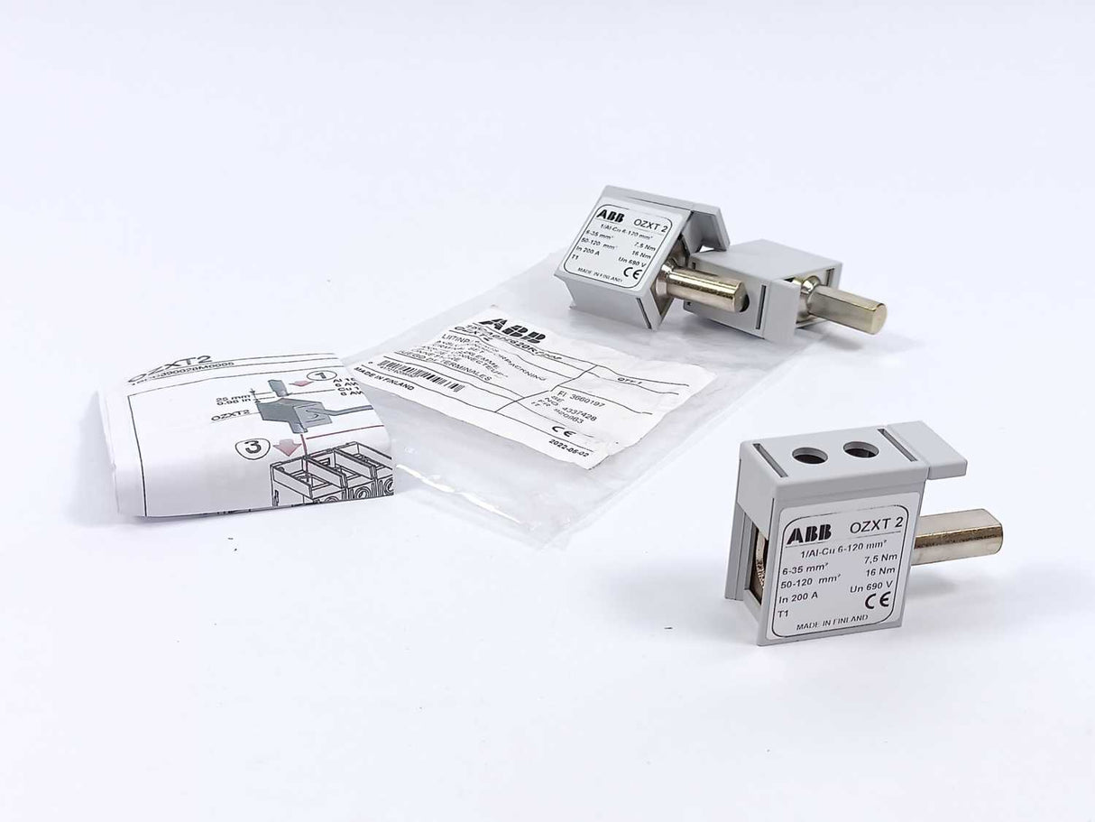 ABB 1SCA022620R7200 OZXT2 Terminal Clamp 3 Pcs.