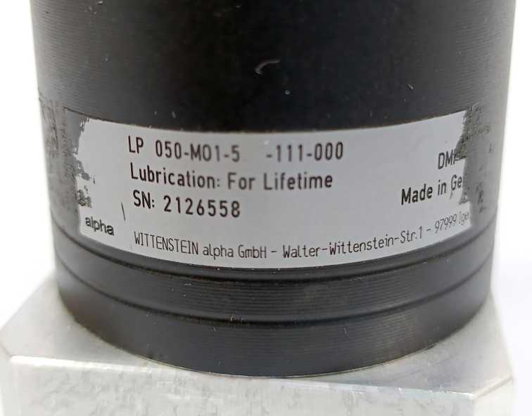 Wittenstein LP-050-M01-5-111-000 Gearbox