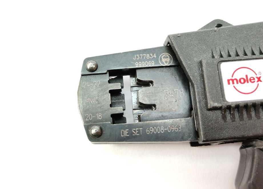 Molex 69008-0953 Parallel Action Handtool, 2478 24-18 AWG
