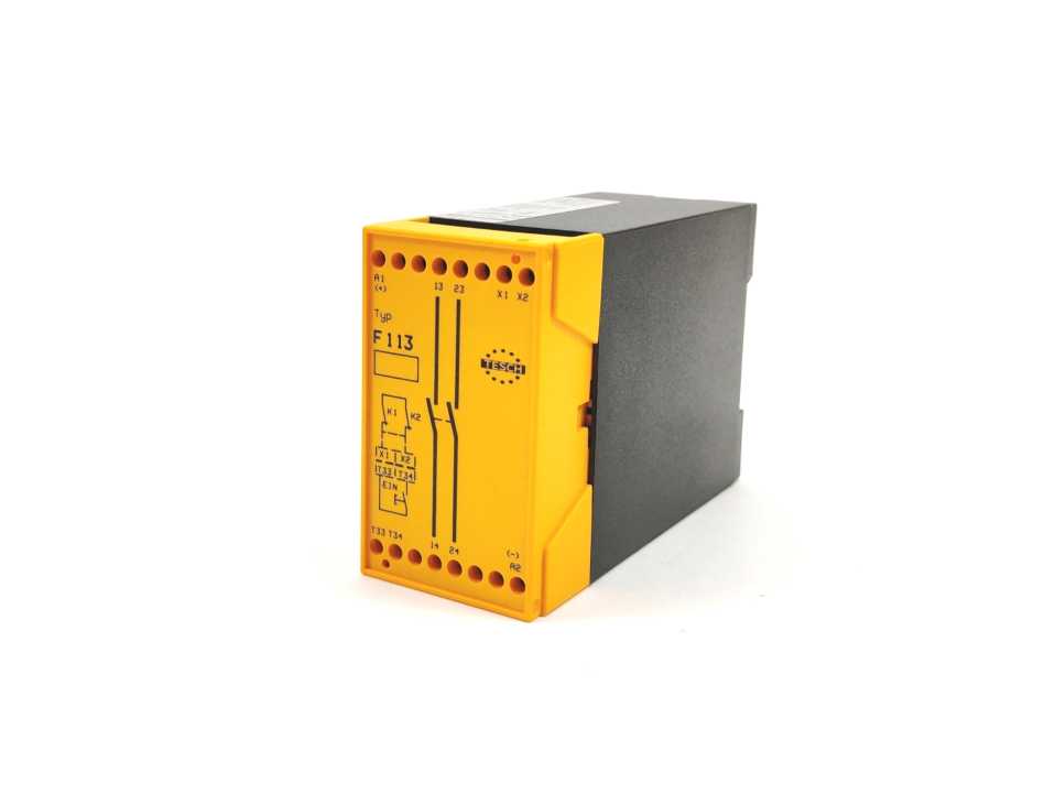 TESCH 07400014 F113x04 24VAC/DC Safety Relay