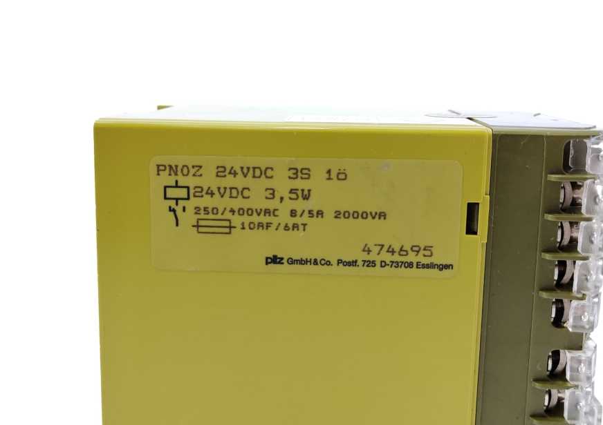 Pilz 474695 PNOZ 24VDC 3S 1ö