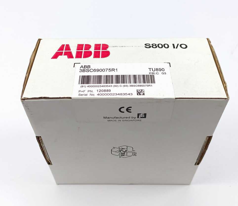 ABB 3BSC690075R1 TU890 Module Termination Unit