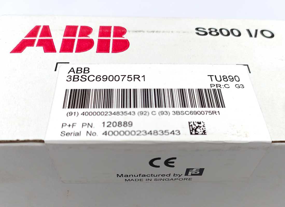 ABB 3BSC690075R1 TU890 Module Termination Unit