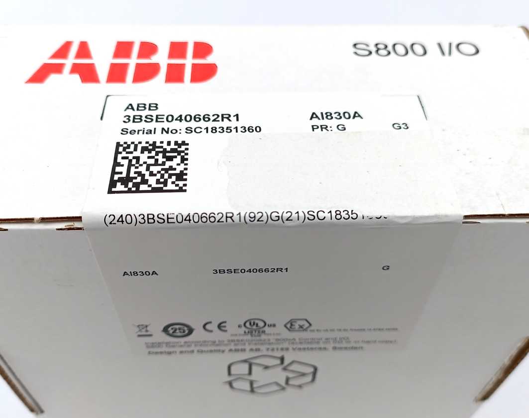 ABB 3BSE040662R1 AI830A Analog input RTD 8 ch