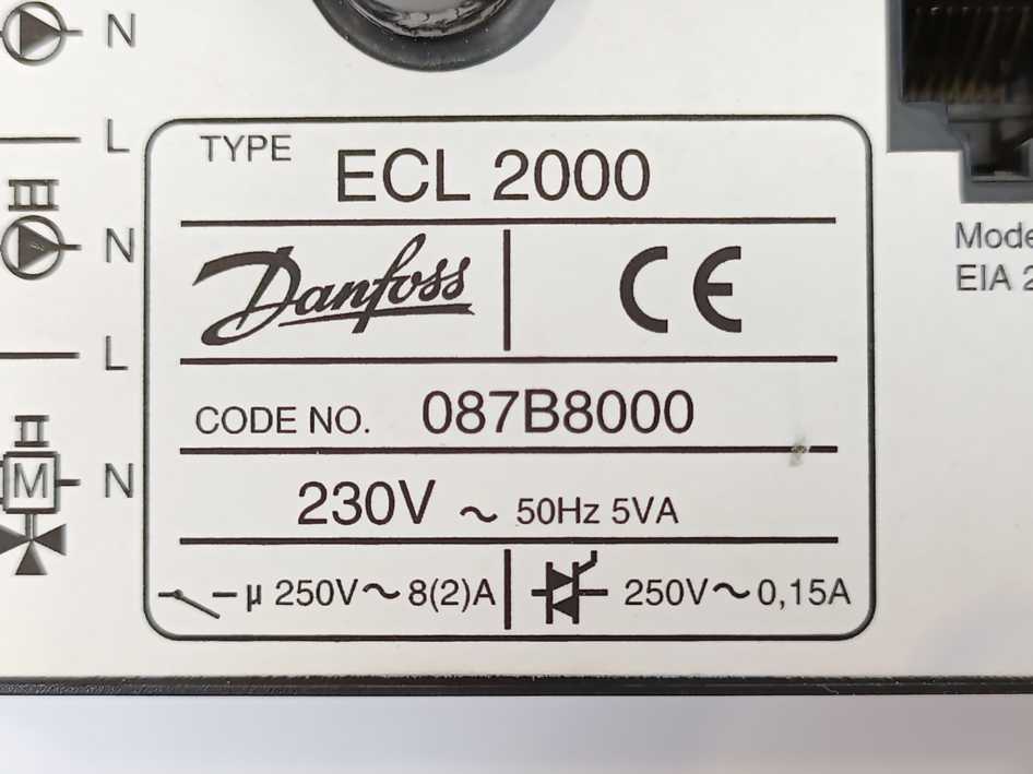 Danfoss 087B8000 ECL 2000 Weather Compensator
